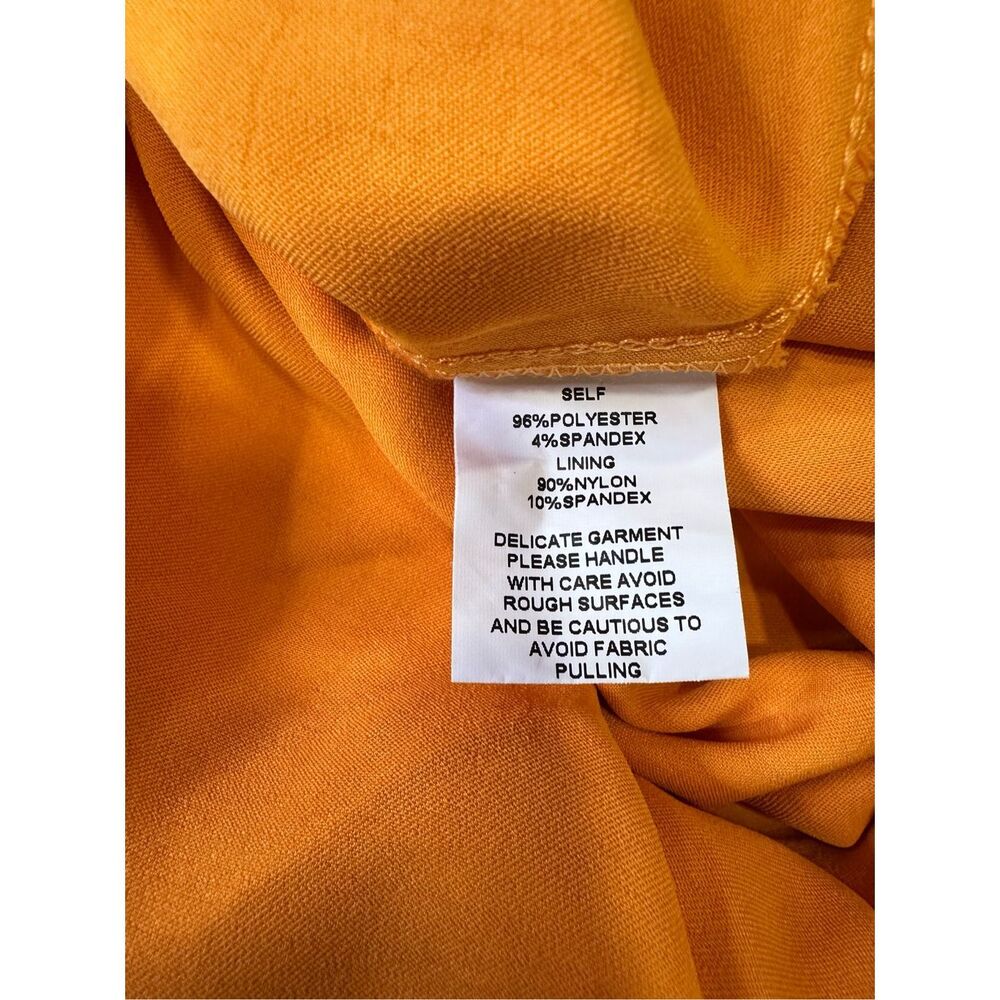 RUNAWAY THE LABEL MALROSE STRAPLESS DRESS ORANGE SIZE XL $130 - Picture 10 of 10